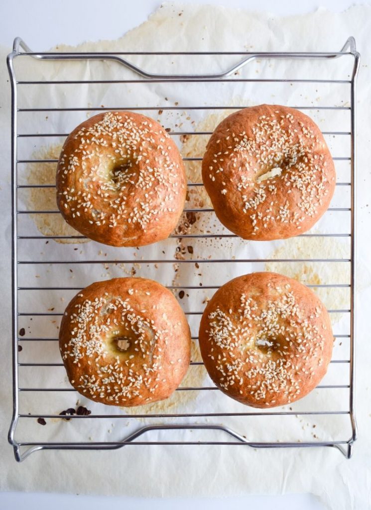 Bagelit ritilällä